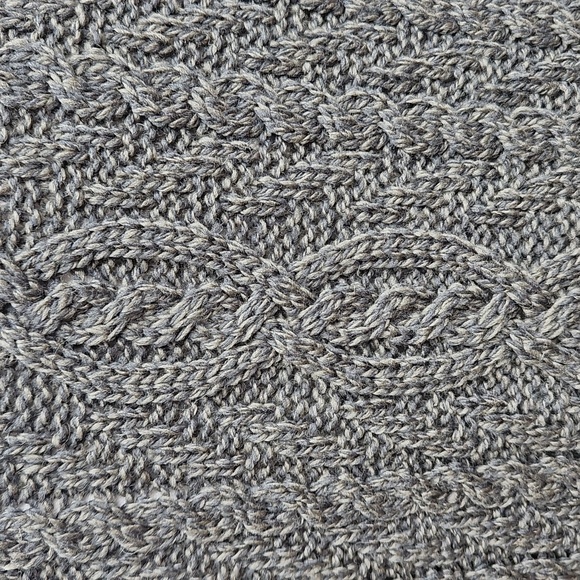 Aran Craft Cardigan | Large  Collar | Forest Green | Button Up | Pockets Size S - Picture 9 of 16